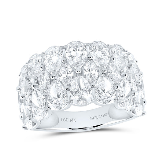 14K Yellow Or White Gold 5 Cttw Lab Grown Diamond Fashion Band