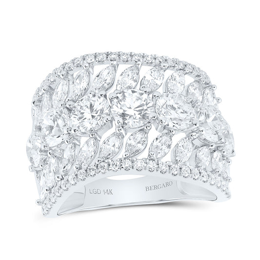 14K Yellow Or White Gold 4 1/3 Cttw Lab Grown Diamond Fashion Ring