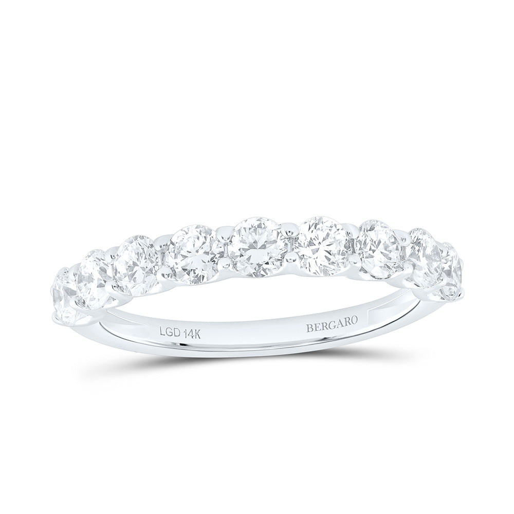 14K Yellow Or White Gold 1 1/5 Cttw Lab Grown Diamond Ladies Band