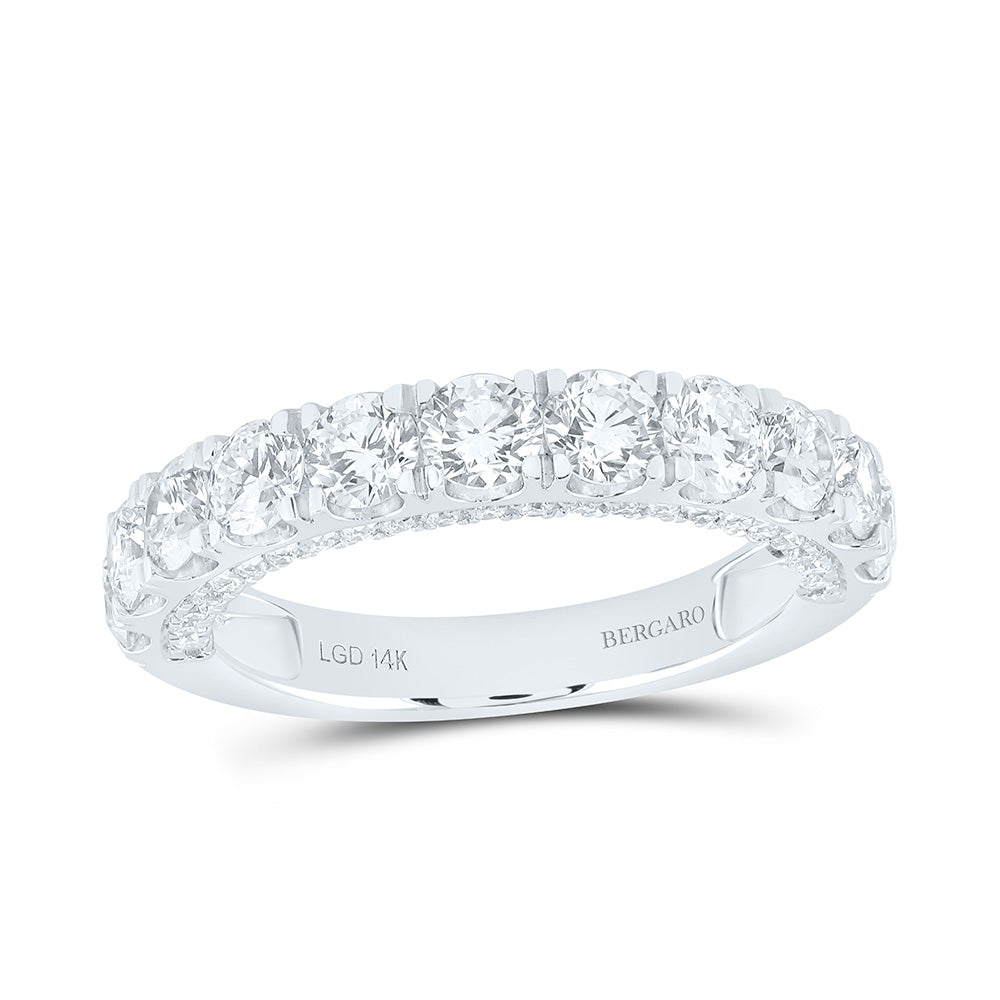 14K Yellow Or White Gold 2 Cttw Lab Grown Diamond Fashion Band
