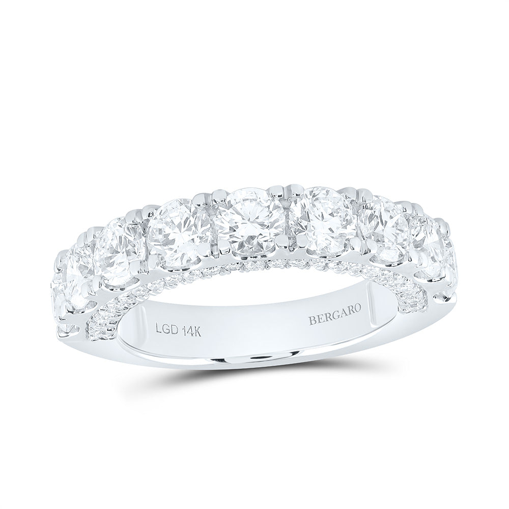 14K Yellow Or White Gold 3 Cttw Lab Grown Diamond Fashion Band