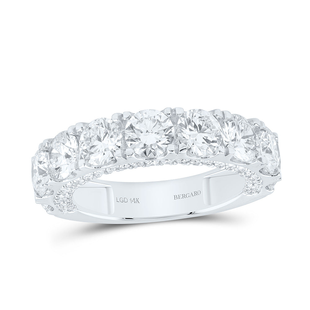 14K Yellow Or White Gold 4 Cttw Lab Grown Diamond Fashion Band