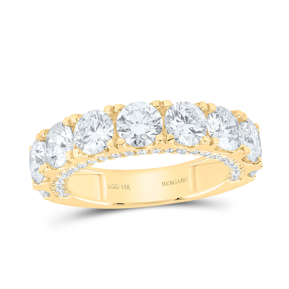14K Yellow Or White Gold 4 Cttw Lab Grown Diamond Fashion Band