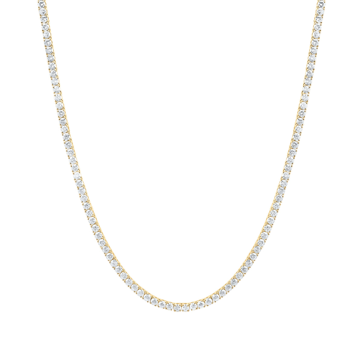 14K Yellow Or White Gold 18 Cttw Lab Grown Diamond Fashion Tennis Necklace (20 Inch)