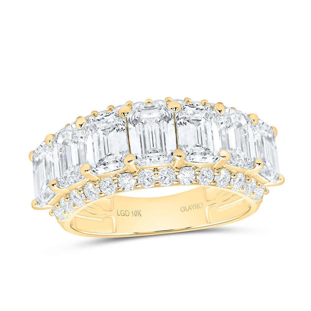10K Yellow Or White Gold 8 1/3 Cttw Lab Grown Diamond Mens Band