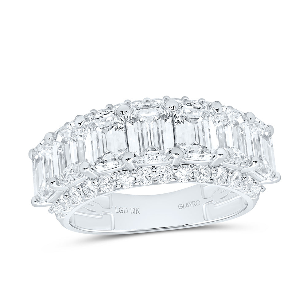 10K Yellow Or White Gold 8 1/3 Cttw Lab Grown Diamond Mens Band