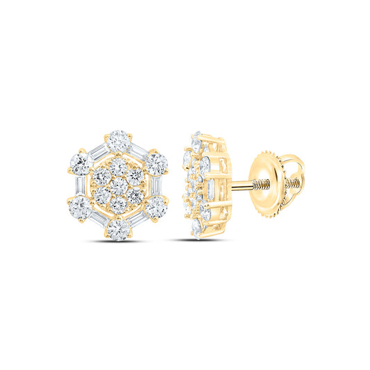 10K Yellow Or White Gold 1 1/2 Cttw Lab Grown Diamond Fashion Earring