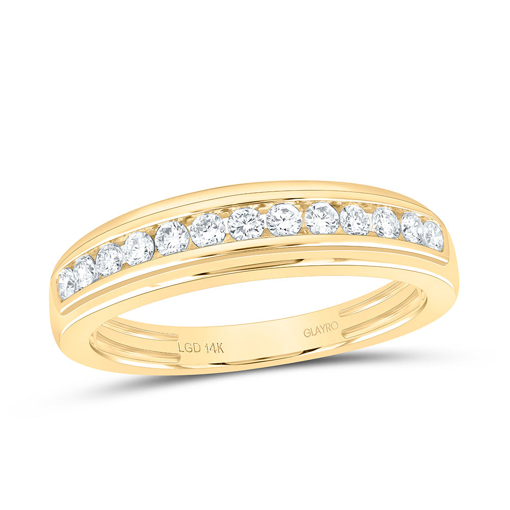 14K Yellow Or White Gold 2 Cttw Lab Grown Diamond 1 Cttw Center Round Trio Set