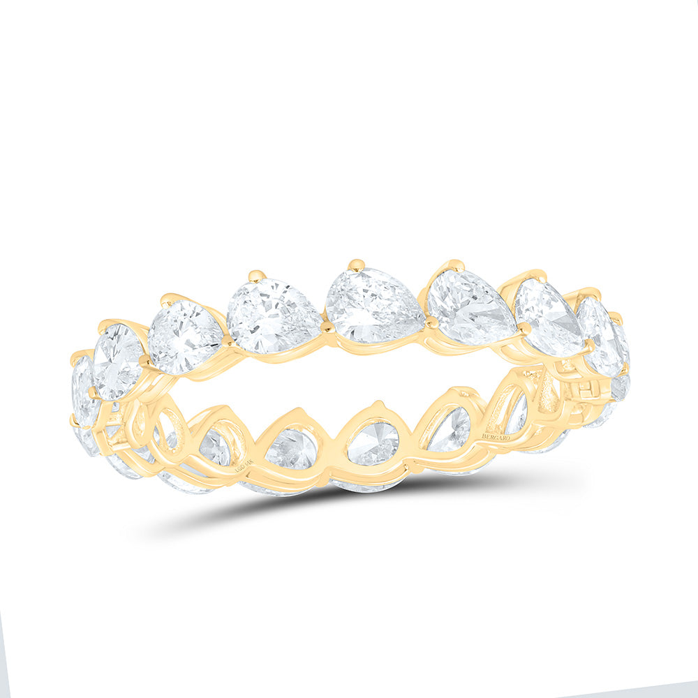 14K Yellow Or White Gold 2 Cttw Lab Grown Diamond Fashion Pear Band