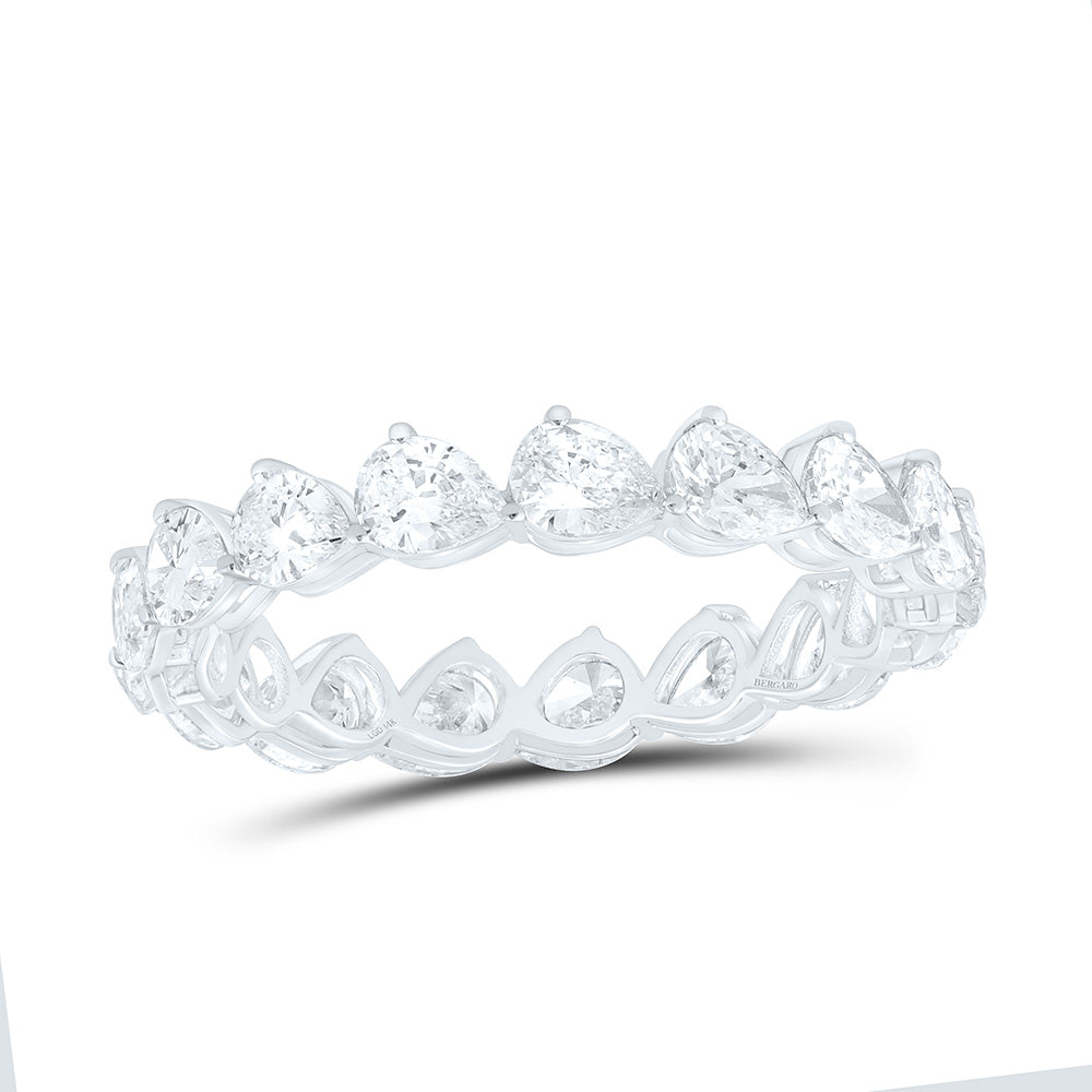 14K Yellow Or White Gold 2 Cttw Lab Grown Diamond Fashion Pear Band