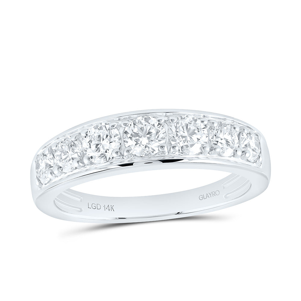 14K Yellow Or White Gold 1 1/2 Cttw Lab Grown Diamond Mens Band