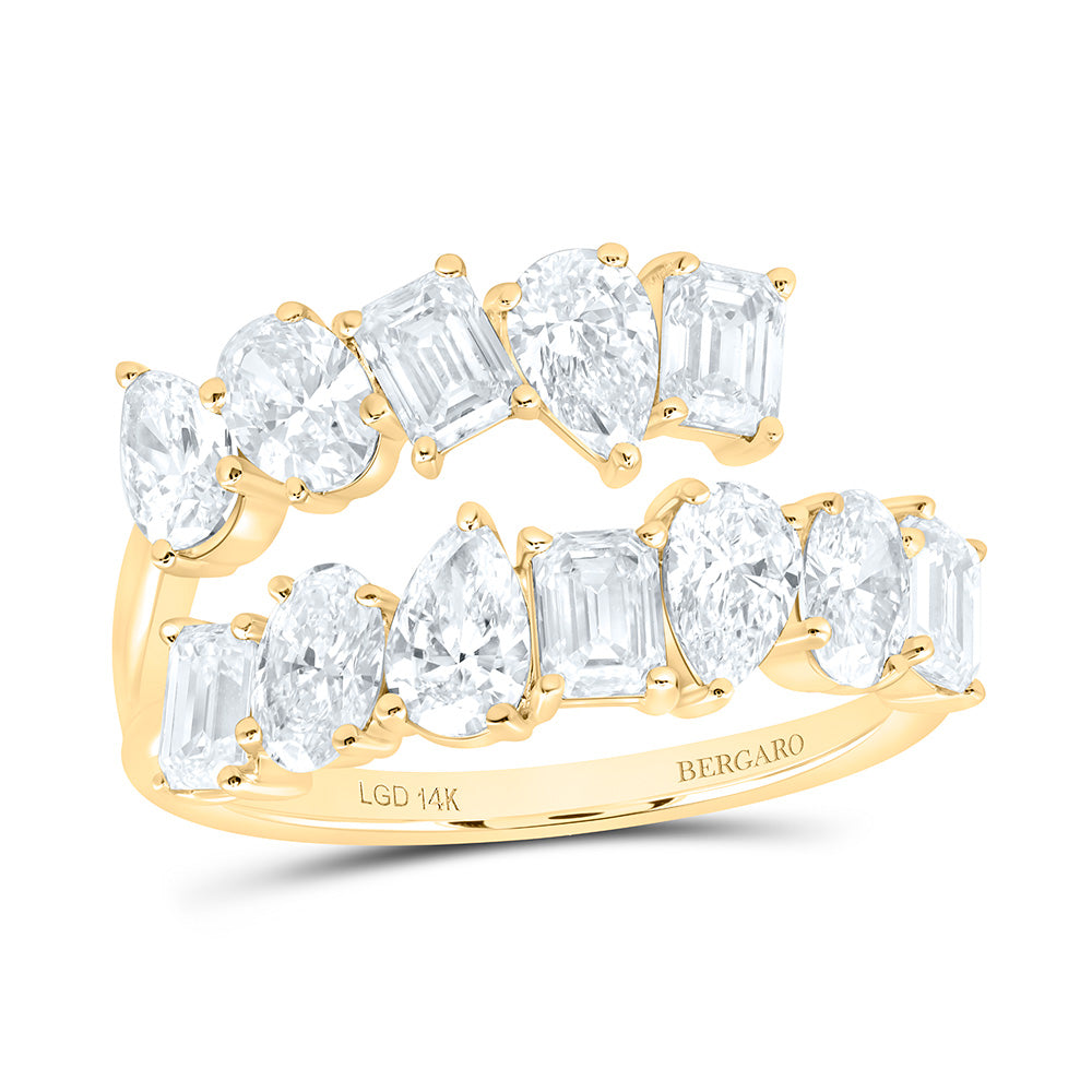 14K Yellow Or White Gold 3 Cttw Lab Grown Diamond Fashion Ring