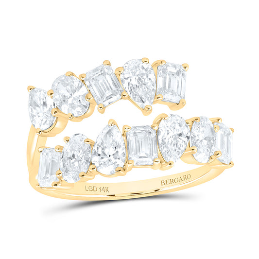 14K Yellow Or White Gold 3 Cttw Lab Grown Diamond Fashion Ring