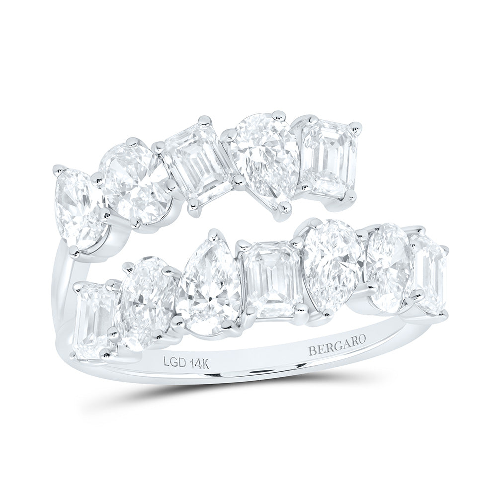 14K Yellow Or White Gold 3 Cttw Lab Grown Diamond Fashion Ring