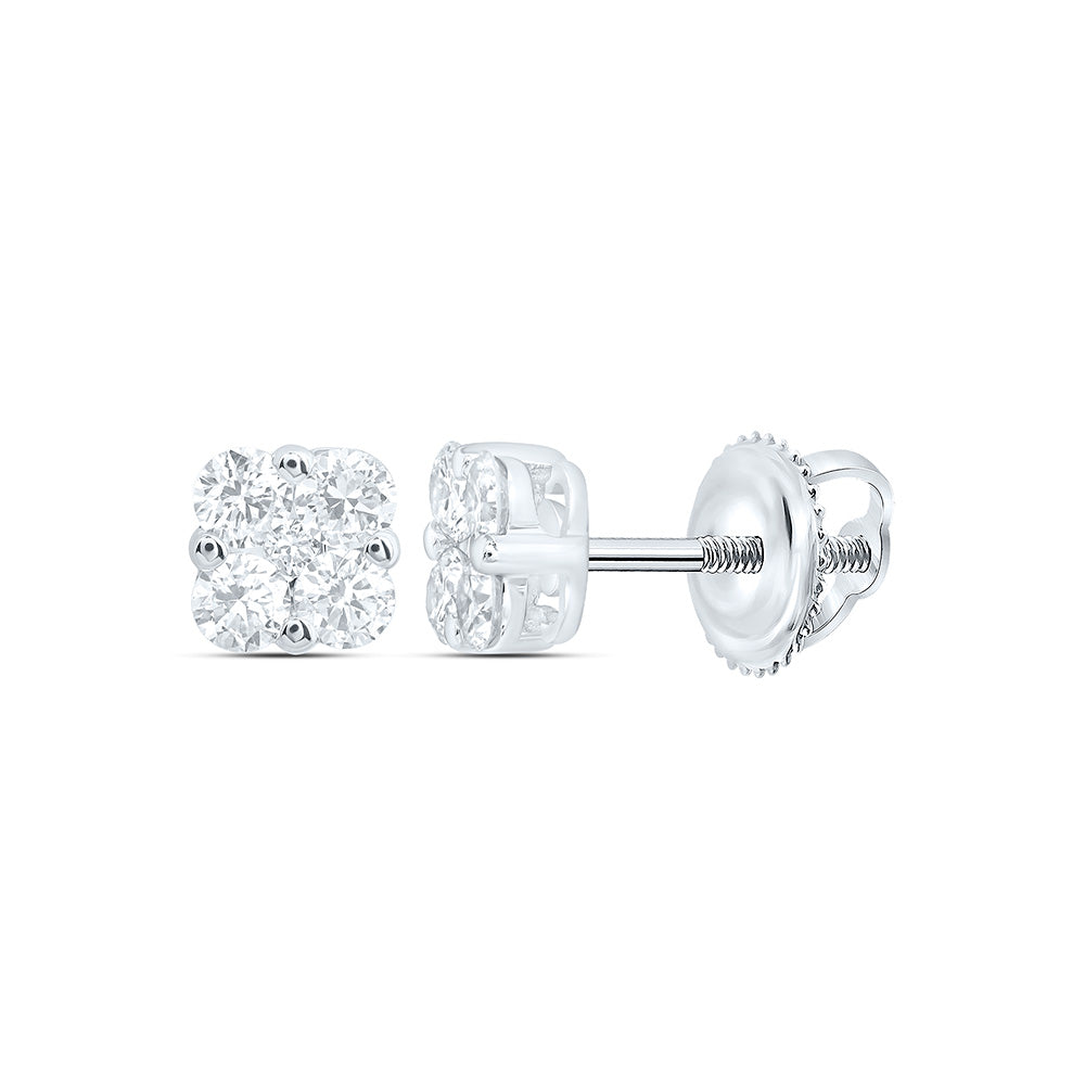 10K Yellow Or White Gold 3/8 Cttw Lab Grown Diamond Fashion Earring