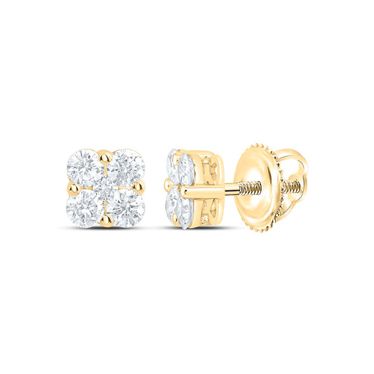 10K Yellow Or White Gold 1/2 Cttw Lab Grown Diamond Fashion Earring