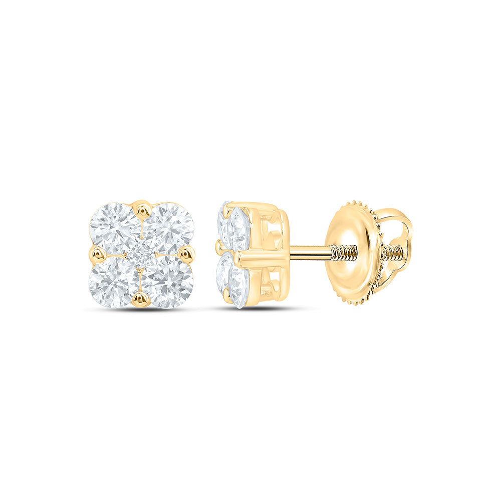 10K Yellow Or White Gold 3/4 Cttw Lab Grown Diamond Fashion Earring