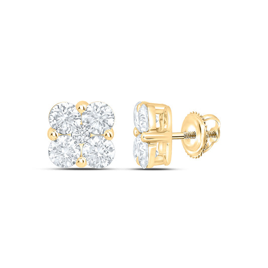 10K Yellow Or White Gold 1 5/8 Cttw Lab Grown Diamond Fashion Earring