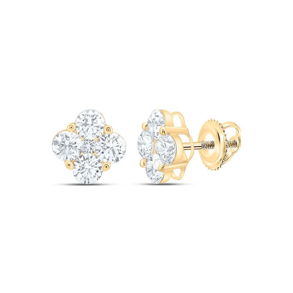 10K Yellow Or White Gold 2 Cttw Lab Grown Diamond Fashion Earring