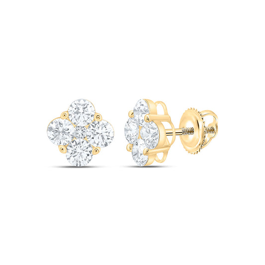 10K Yellow Or White Gold 2 Cttw Lab Grown Diamond Fashion Earring