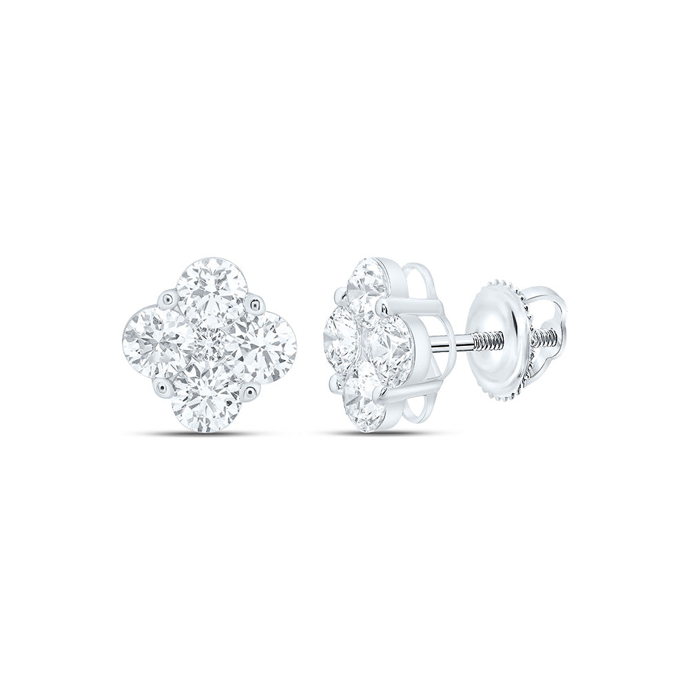 10K Yellow Or White Gold 2 Cttw Lab Grown Diamond Fashion Earring