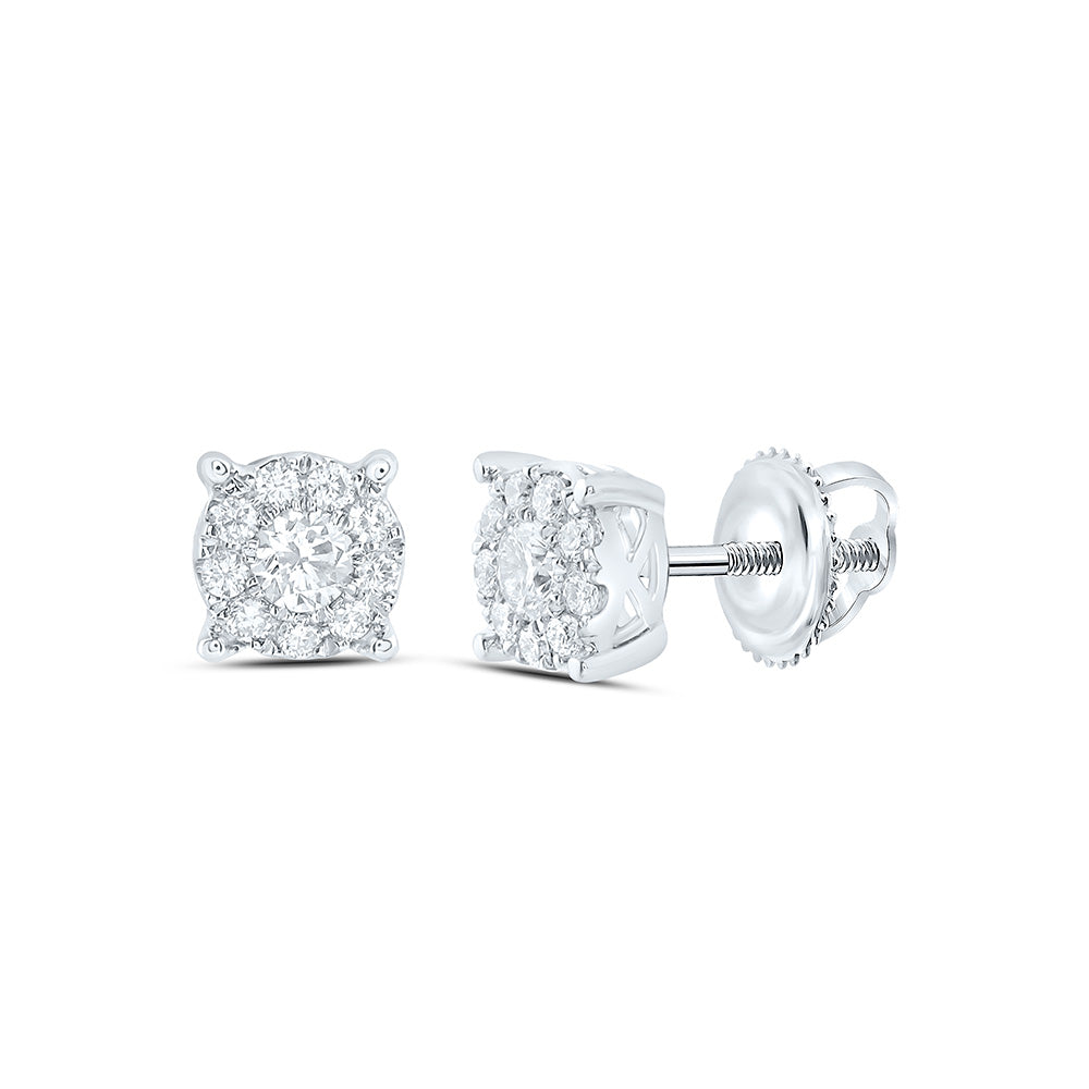 10K Yellow Or White Gold 1/6 Cttw Lab Grown Diamond Fashion Round Earring