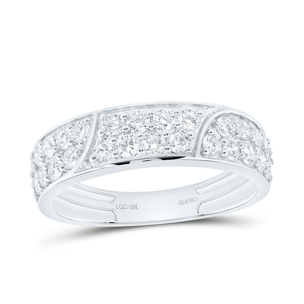 10K Yellow Or White Gold 3 1/3 Cttw Lab Grown Diamond Fashion Round Trio Set