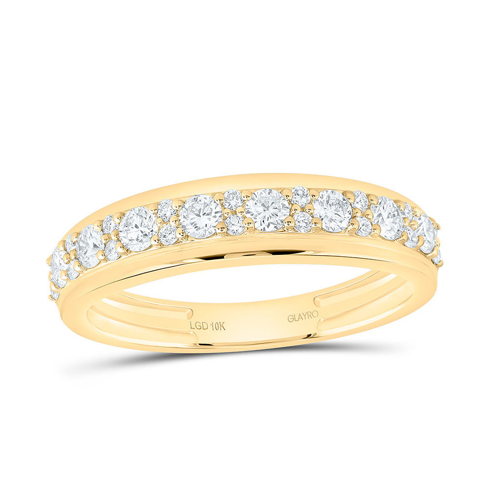 10K Yellow Or White Gold 2 5/8 Cttw Lab Grown Diamond Fashion Round Trio Set