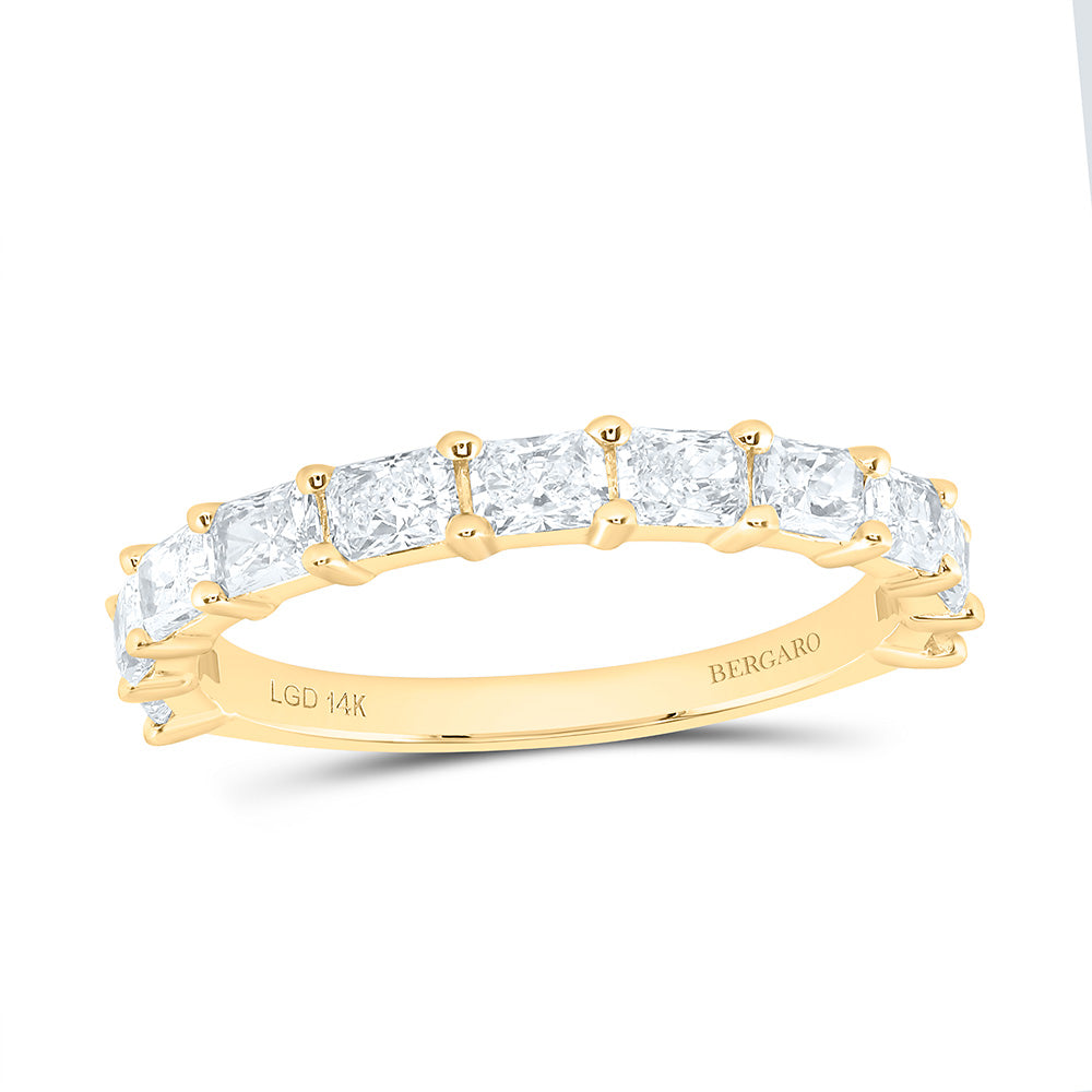 14K Yellow Or White Gold 1 Cttw Lab Grown Diamond Fashion Radiant Band