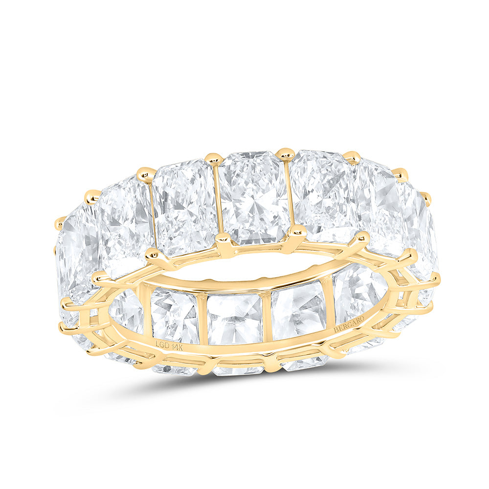 14K Yellow Or White Gold 9 5/8 Cttw Lab Grown Diamond Fashion Radiant Band