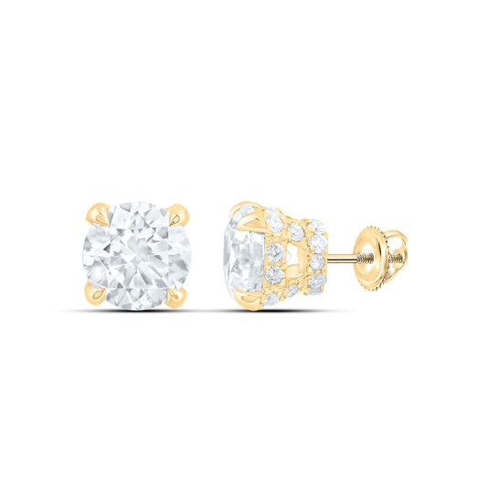 14K Yellow Or White Gold 2 3/8 Cttw Lab Grown Diamond Fashion Round Earring