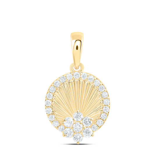10K Yellow Gold 3/8 Cttw Lab Grown Diamond Fashion Pendant