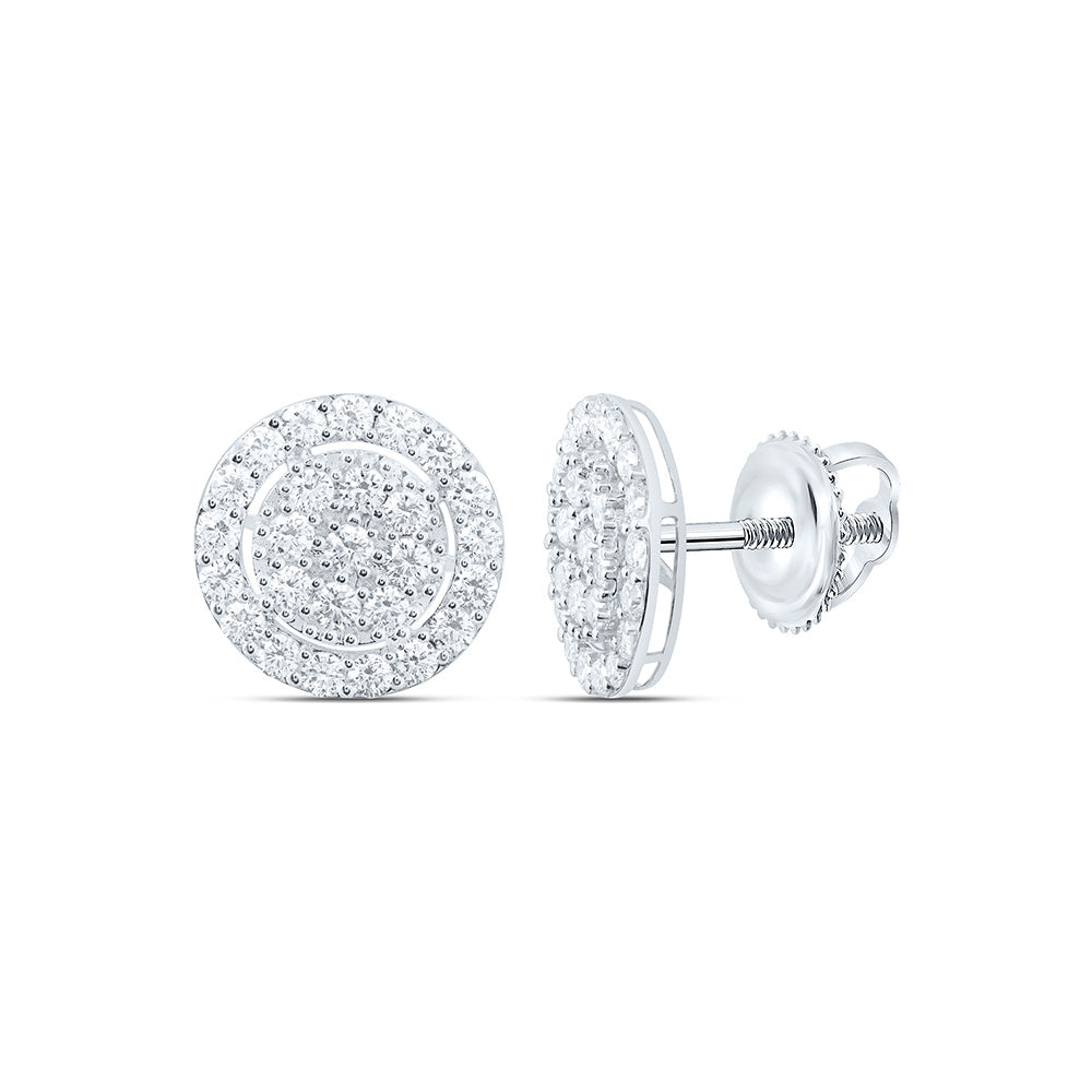 10K Yellow Or White Gold 3 5/8 Cttw Lab Grown Diamond Round Earring