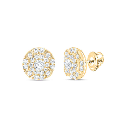 10K Yellow Or White Gold 3 Cttw Lab Grown Diamond Mens Earring
