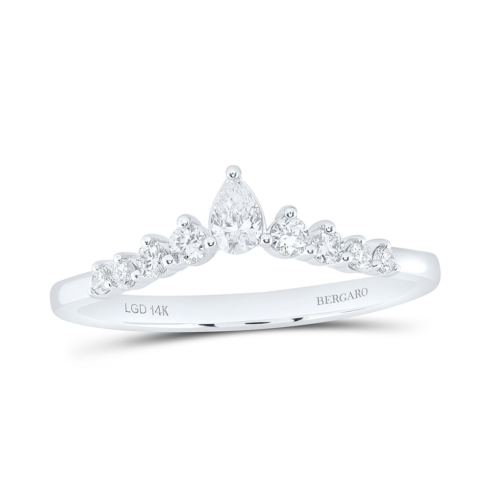 14K Yellow Or White Gold 1/4 Cttw Lab Grown Diamond Fashion Band