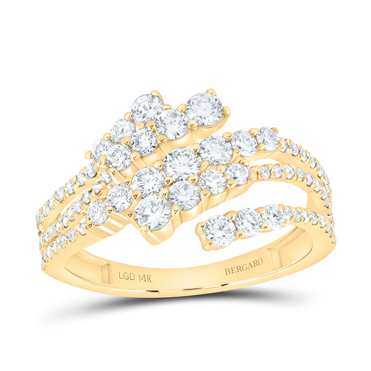 14K Yellow Or White Gold 1 Cttw Lab Grown Diamond Fashion Ring