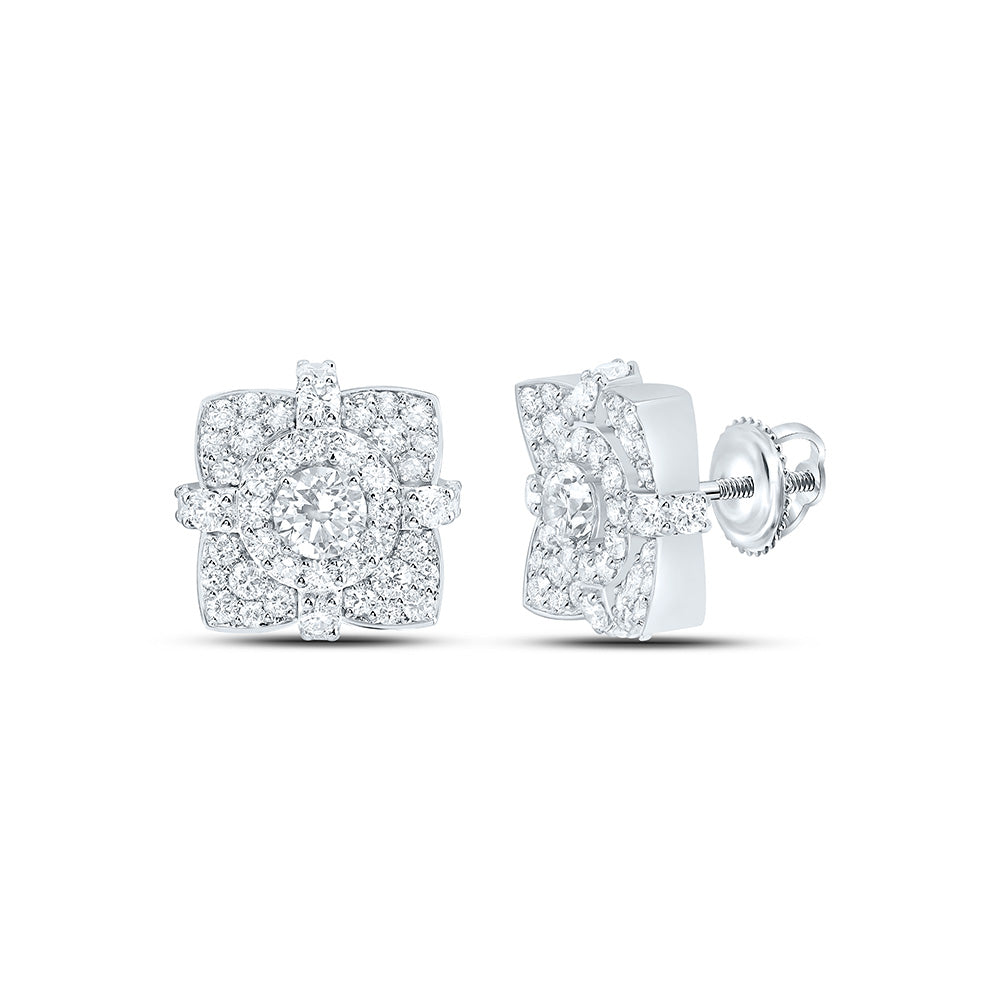 10K Yellow Or White Gold 2 5/8 Cttw Lab Grown Diamond Mens Earring