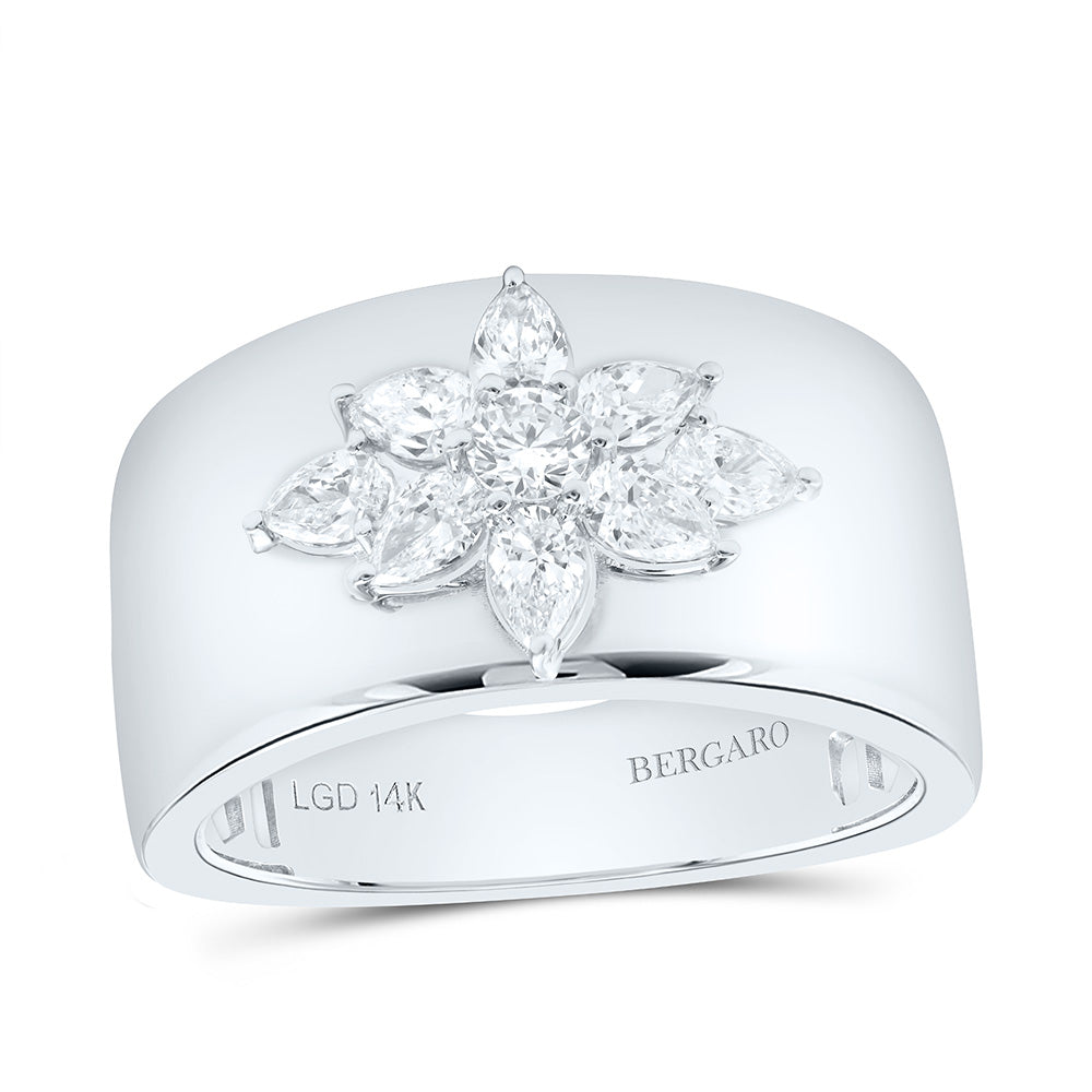 14K Yellow Or White Gold 5/8 Cttw Lab Grown Diamond Fashion Ring