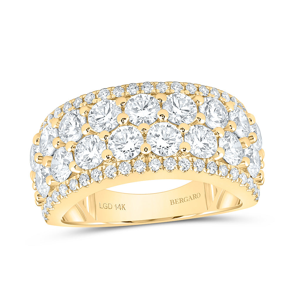 14K Yellow Or White Gold 3 Cttw Lab Grown Diamond Fashion Band