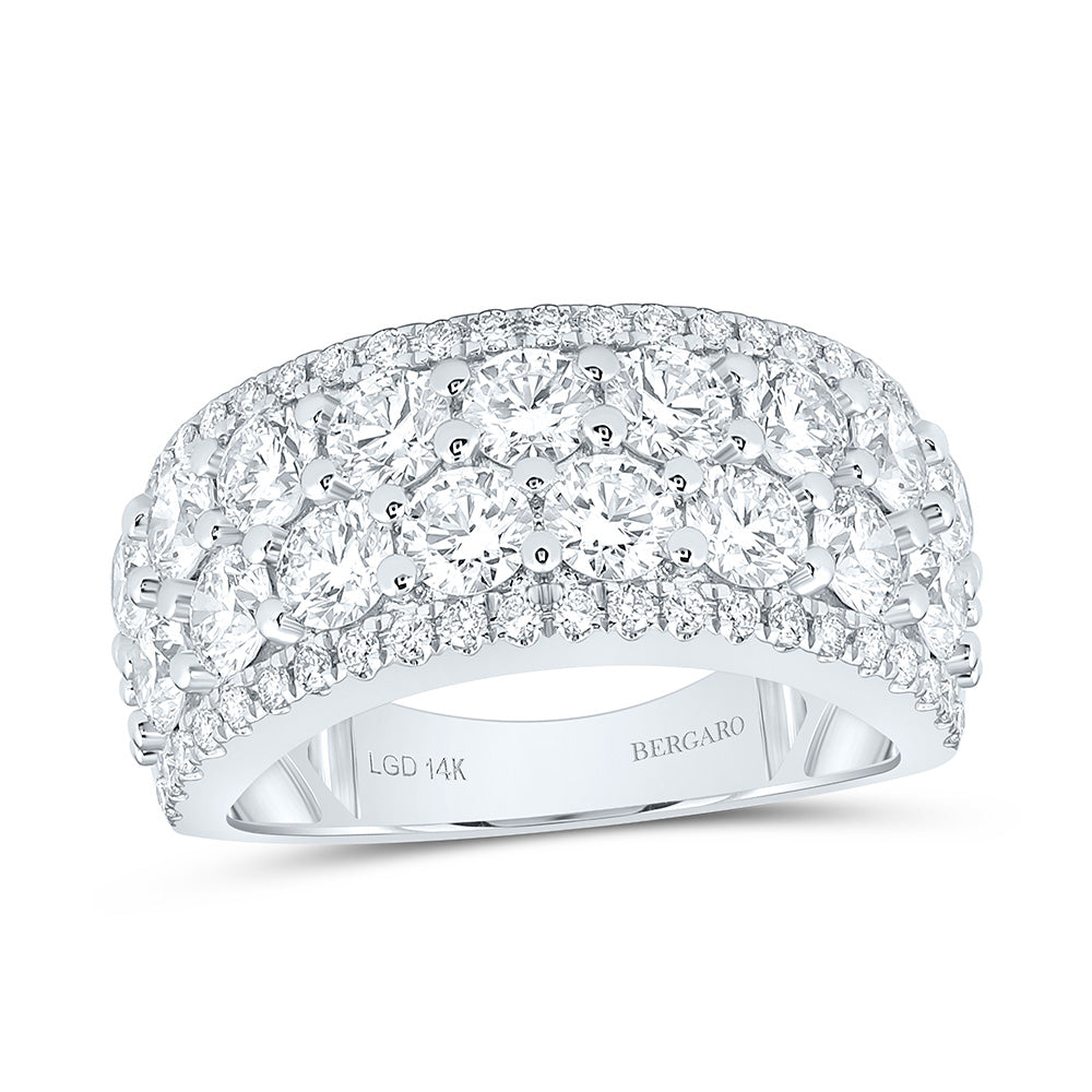 14K Yellow Or White Gold 3 Cttw Lab Grown Diamond Fashion Band