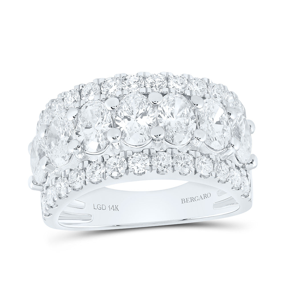 14K Yellow Or White Gold 3 Cttw Lab Grown Diamond Fashion Band