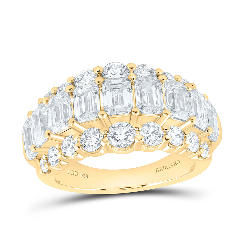14K Yellow Or White Gold 5 1/4 Cttw Lab Grown Diamond Fashion Band