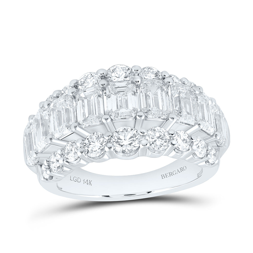 14K Yellow Or White Gold 5 1/4 Cttw Lab Grown Diamond Fashion Band