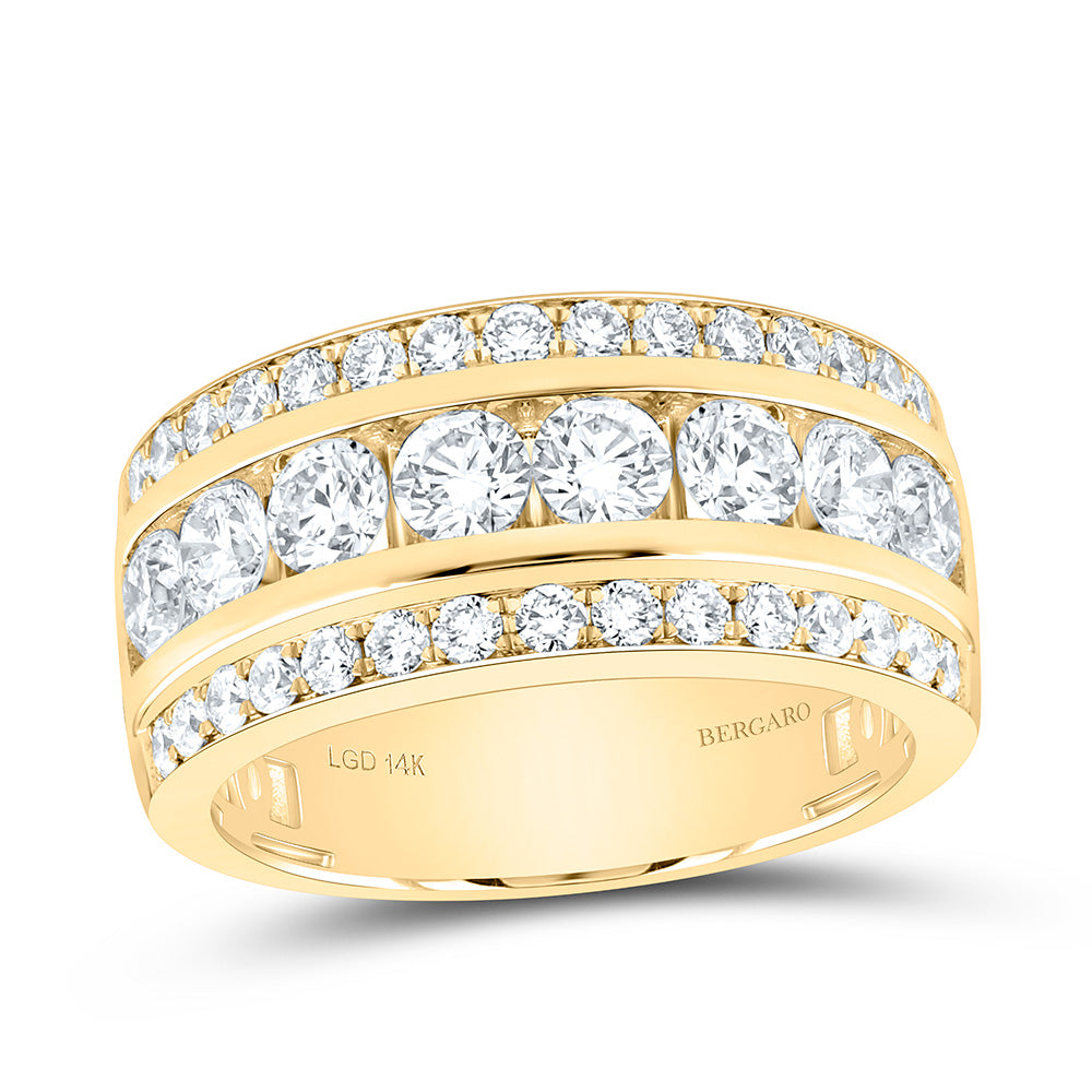 14K Yellow Or White Gold 1 3/4 Cttw Lab Grown Diamond Fashion Band