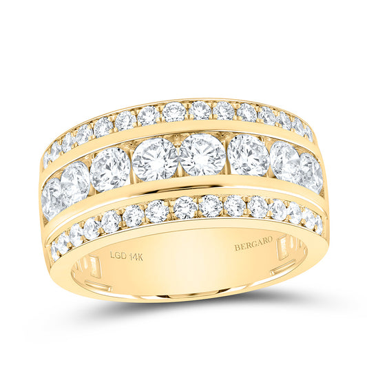 14K Yellow Or White Gold 1 3/4 Cttw Lab Grown Diamond Fashion Band