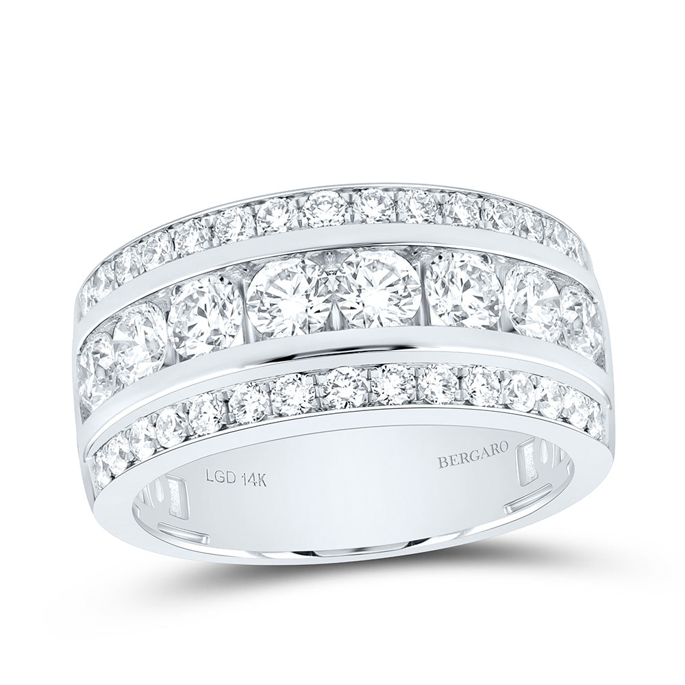 14K Yellow Or White Gold 1 3/4 Cttw Lab Grown Diamond Fashion Band