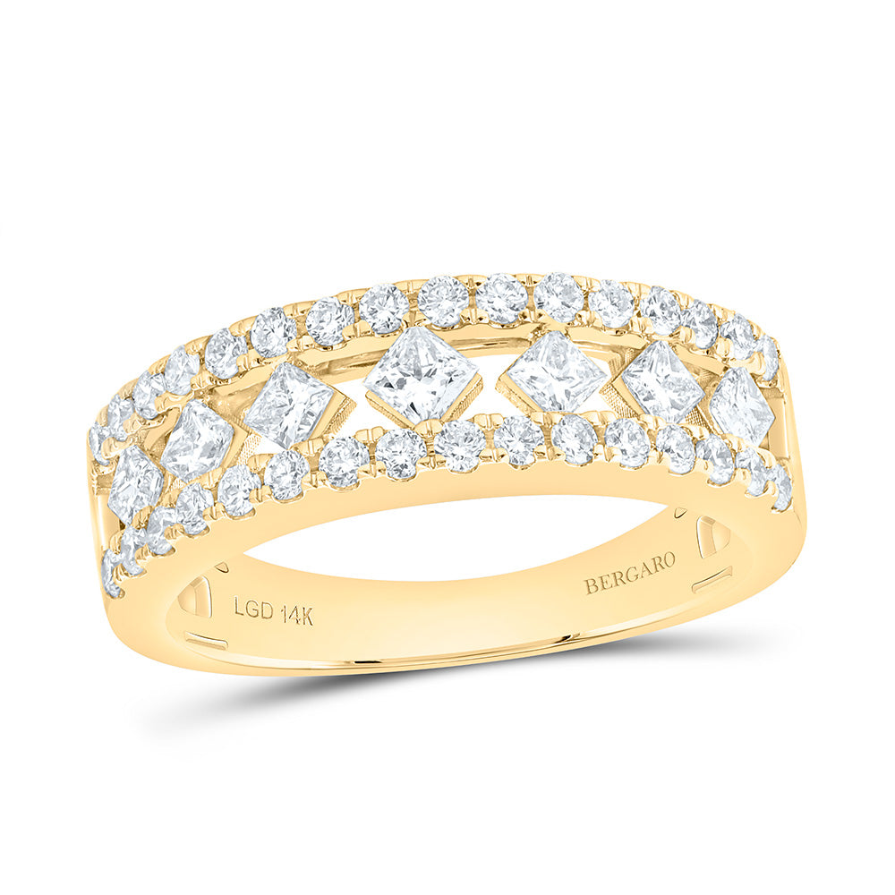14K Yellow Or White Gold 1 Cttw Lab Grown Diamond Fashion Band