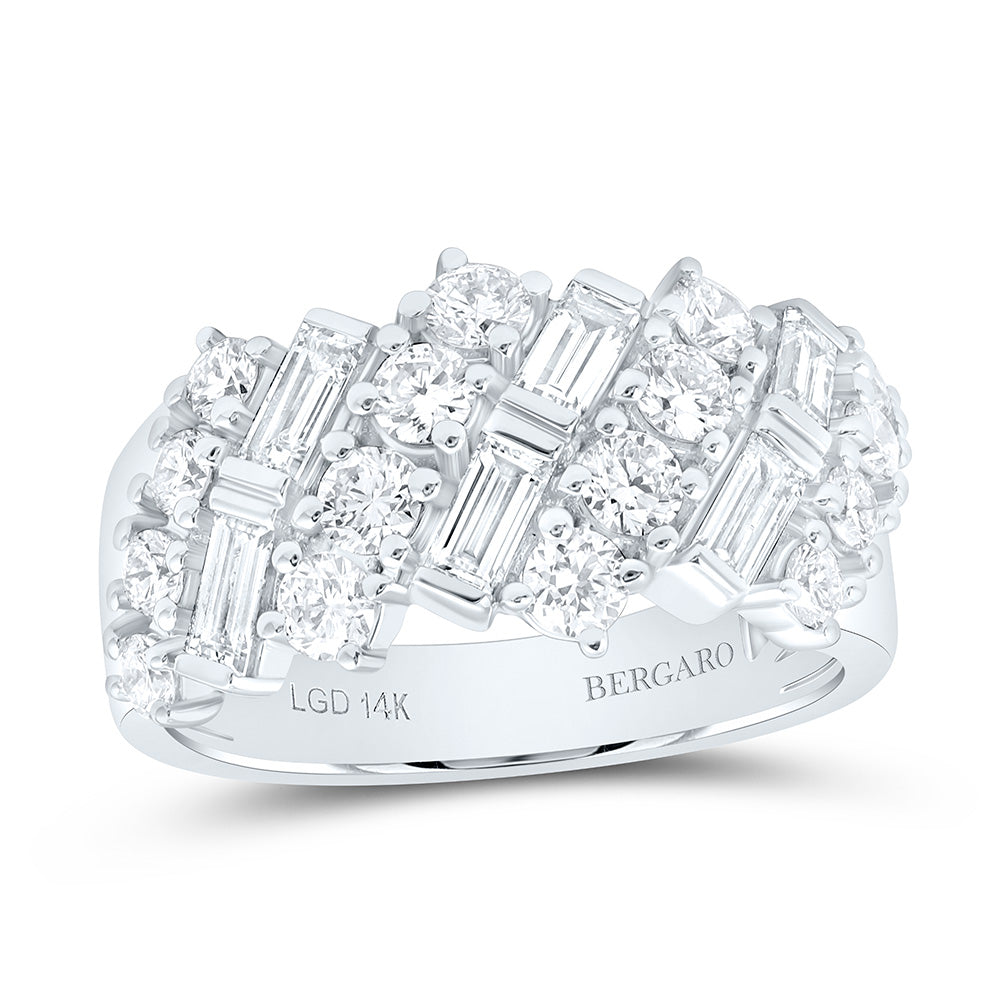 14K Yellow Or White Gold 1 5/8 Cttw Lab Grown Diamond Fashion Band