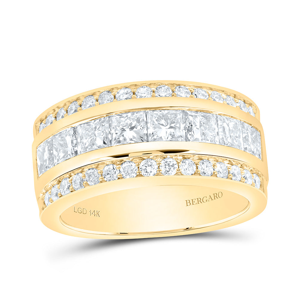14K Yellow Or White Gold 2 1/2 Cttw Lab Grown Diamond Fashion Band