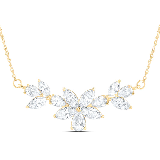 14K Yellow Or White Gold 2 5/8 Cttw Lab Grown Diamond Fashion Necklace (18 Inch)